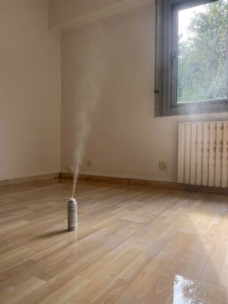 Bombe fumigène pour finition de traitement